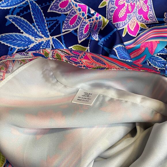 Alice & Trixie by Angela George Long-Sleeved Silk Dress - M - Picture 10 of 10